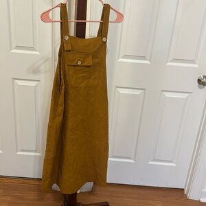 Corduroy jumper dress